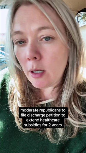 12/10/25 republican moderate will file a discharge petition to extend healthcare subsidies for two years