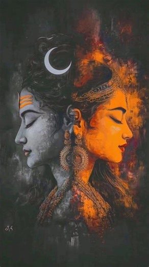 Shiv Parwati,Mahadev, Adi Shakti, Hindu art, divine couple,#lovestory, शुभ सोमवार स्पेशल