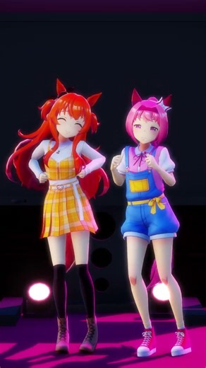 【MMD】Discoplet - Mayano Top Gun & Haru Urara