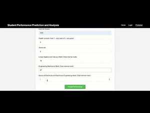 Student performance prediction and analysis