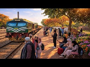 Live view from Locomotive Cab train journey from Train driver cab front view