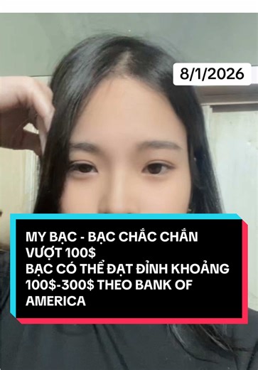 Nếu vàng lên 5.000$ là chuyện “ai cũng đoán”,thì bạc vượt 100$ là chuyện “chỉ ai dám giữ mới ăn được”. #bạc100dollars #bạc100dollars #bạc100dollars #bạc100dollars #bạc100dollars