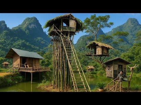 Full video Timelapse: 730 Days Off Grid | Extreme Primitive Survival in the Jungle