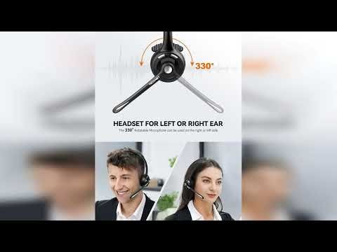 Review: TECKNET Bluetooth Headset, Wireless Headset with Noise Canceling Microphone for Trucke...