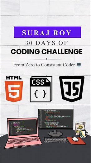 I'm Starting My 30 Days of Coding Challenge | From Beginner to Consistent Coder | Suraj Roy