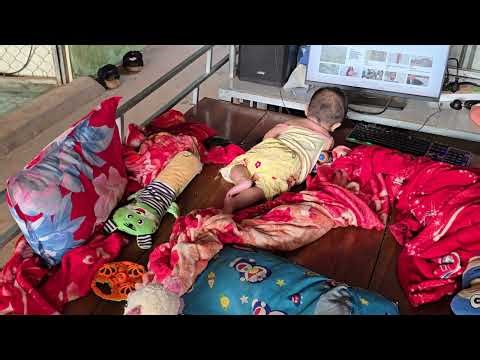 Baby learning to use a computer