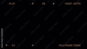 Retro Frame Film Frame with alpha channel in 4K
