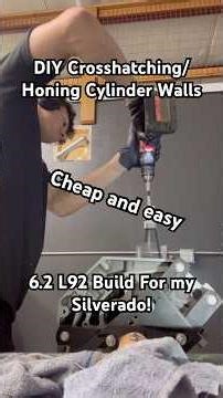 How To Hone/Crosshatch Your Cylinder Walls For a Fresh Rebuild. #diy #mekanik #ls #automobile #fyp
