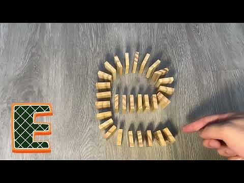 Domino Alphabet A to Z - Falling Down and Getting Up Again!!!