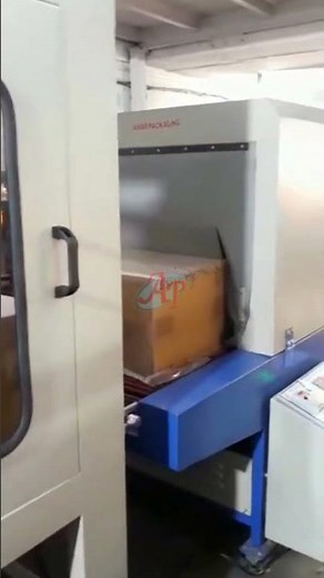 Professional box packaging made easy! 💼 Semi-Auto Web Sealer + Shrink Tunnel combo in action! 🚀