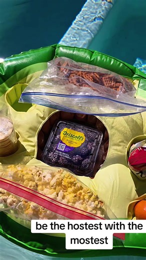 Avocado pool snack float #hottub #poolfloat #poolfun #summerfun #food