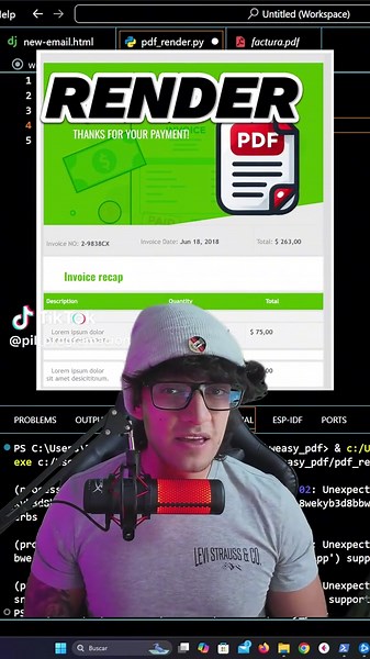 Generando PDF con WeasyPrint en Python