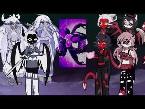 Hazbin Hotel Angels react to cid kagenou | the eminence in shadow | Lucifer | Gacha life