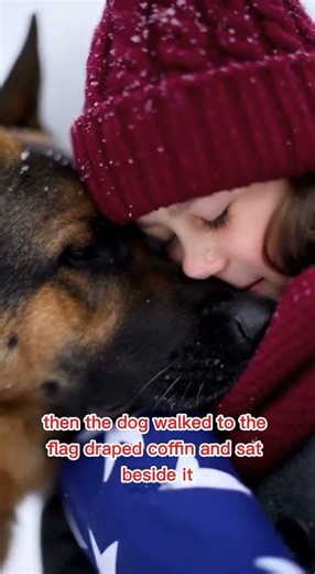 K9 Dog Guards Fallen Soldier’s Daughter at Military Funeral 🇺🇸 Emotional K9 Loyalty #k9hero