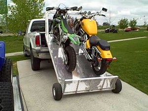 Loading 2 Motorcycles with your Elevation Trailer