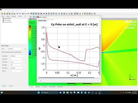 How to Create and Export Cp plots for an airfoil in Ansys Fluent