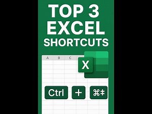 Top 3 Excel Keyboard Shortcuts for beginners in 2025 part 1