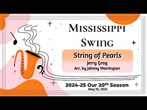 String of Pearls - by Jerry Gray, Arr by Johnny Warrington