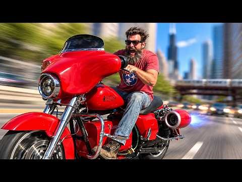 What Happens When you Put 2 Jet Engines on a Harley Davidson Motorcycle ?