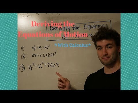 How to Derive the Kinematic Equations of Motion *with Calculus*