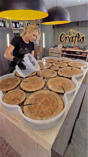Luxury Epoxy Table From Wood Slices | DIY & Crafts