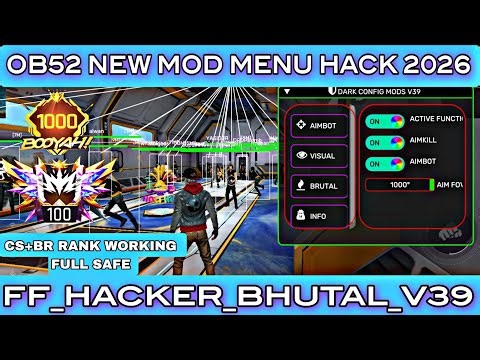 Panel For Mobile FF | Free Fire Hack New 🔥| Free Fire Panel Ob52 ✅ FF Max Injector password in video