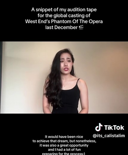 Audition Journey for Phantom of the Opera