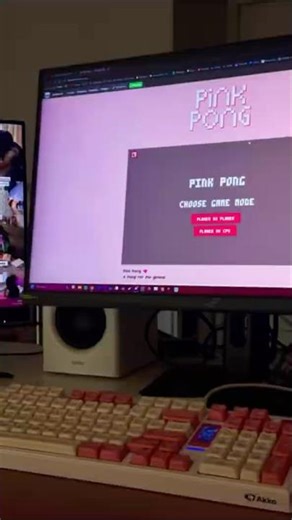 Pink Pong 🩷 - A Pong for the girlies!