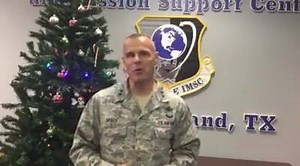 Commander Maj. Gen. Brad Spacy sends holiday greetings to the AFIMSC Warfighter family. | Air Force Installation and Mission Support Center