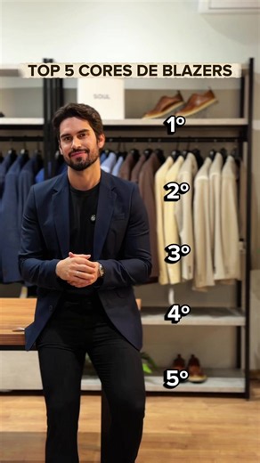 Top 5 cores de blazer essenciais para homem