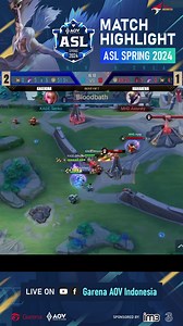 Dark Slayer Team Fight - Highlight ASL 2024 Spring Membunuh dark Slayer memberikan buff yang besar! Hero kawan dan Slayer Vanguard di area Slayer's Path akan menerima ekstra 10% reduksi Damage, dan 10% bonus Damage pada tower. Jadi perlu setup yang baik sebelum memutuskan untuk membunuh Dark Slayer! Follow @aov.esports.id untuk mendapatkan Informasi mengenai Esports Garena AOV Indonesia. #ASL #ASL2024 #EsportsAOV #GARENAESPORTS4ID #AOVEsports #mulaimimpimu #ASLforEveryone #ConquerYourDream #Gare