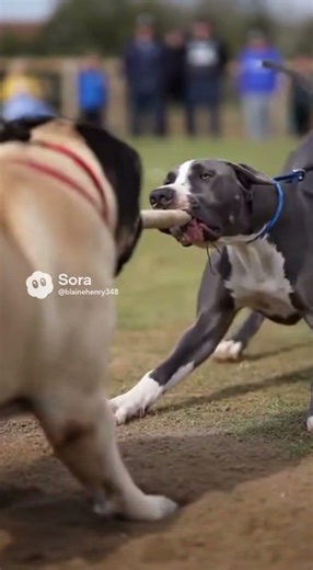 English Mastiff vs Great Dane Tug of War 🐶💥 GIANT vs TALL!