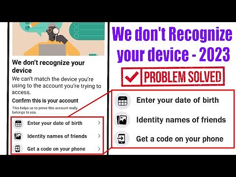 How to fix we don't recognize your device Facebook problem - DigiAZE 🎯 #fb #fbid By @digiaze ​