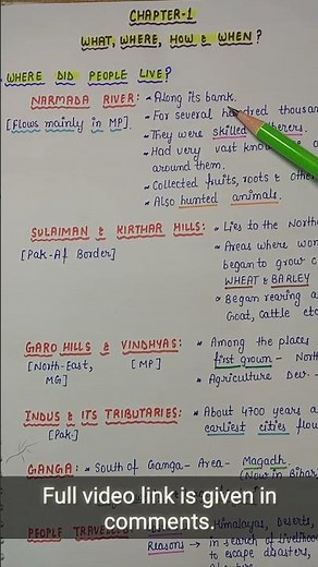 Class 6 || Ch.1 || HISTORY || What, Where, How & When? ||Summary Notes || Ncert with Aditi