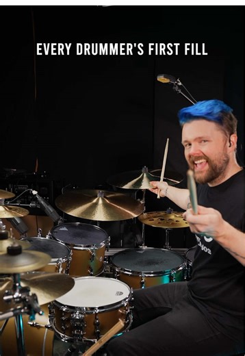 We all start somewhere 🥹 #drumfill #beginning #drumlesson #nostalgiacore