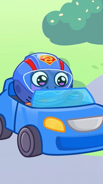 Red car for Baby Cherry | Green Car For Baby Avocado