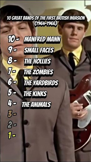 10 Great Bands of the First British Invasion