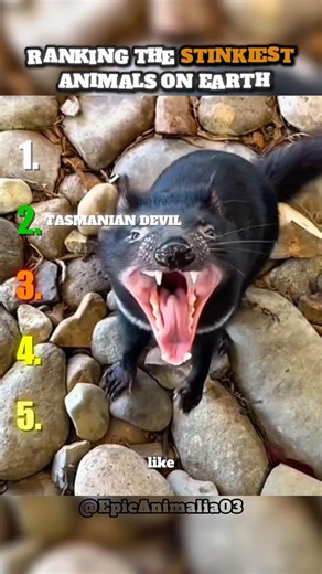 Ranking The Stinkiest Animals On Earth. #animals #wildlife #shorts