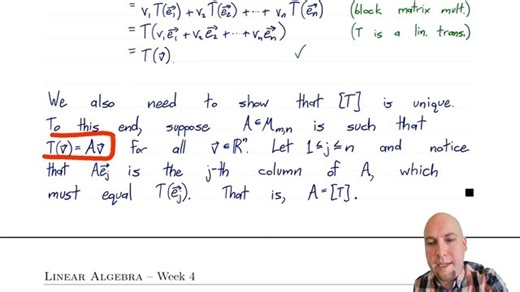Linear Algebra - Lecture 14 The Standard Matrix of a Linear Transformation-640x3