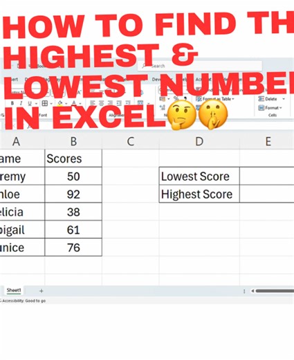 Mastering Excel: Find MAX and MIN Values Easily