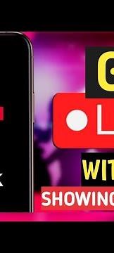 How to go live on TikTok without showing your camera