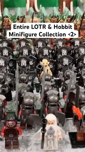 Entire LOTR & Hobbit Minifigure Collection 2 #lego #legominifigures #legocollection #shorts