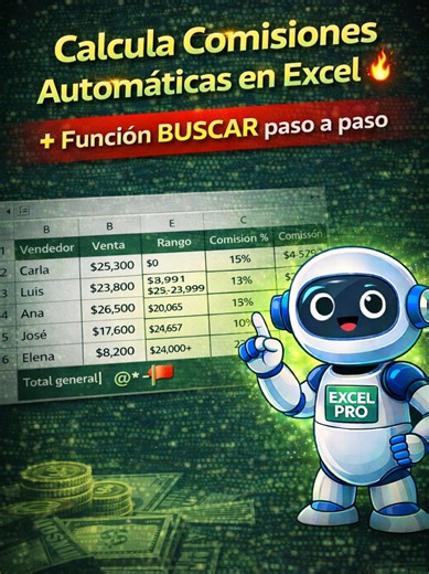 Calcula Comisiones Automáticas con Excel Paso a Paso