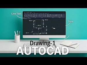 AutoCAD Mechanical Drawing Practice | Step by Step Tutorial-1