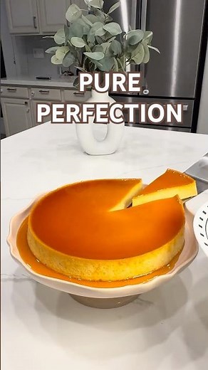 The SILKIEST Homemade Flan Recipe! 🍮✨⁠
