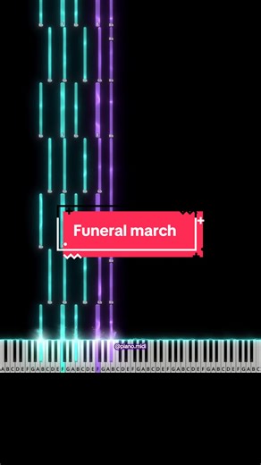 Funeral March | tutorial | like/follow-more | #pianotutorials #pianotok #pianocovers