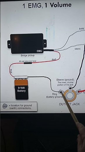 How to Wire One EMG Pickup & One Volume Control | EMG 81 Install on Guild Polara 🎸