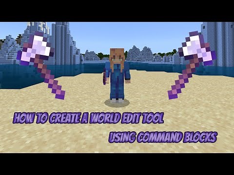 How to Create a World Edit Tool with Command Blocks | Minecraft Bedrock