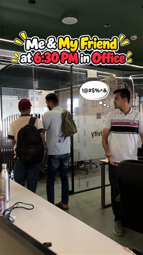 When the Manager Gives Last-Minute Work at 6:30 PM! 🏃‍♂️💨Relatable Corporate Life