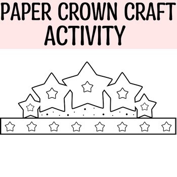 Star Student Paper Crown Craft for Early years Students, Elementary Craft